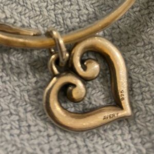 James Avery Leather Band Charm Bracelet and Charm